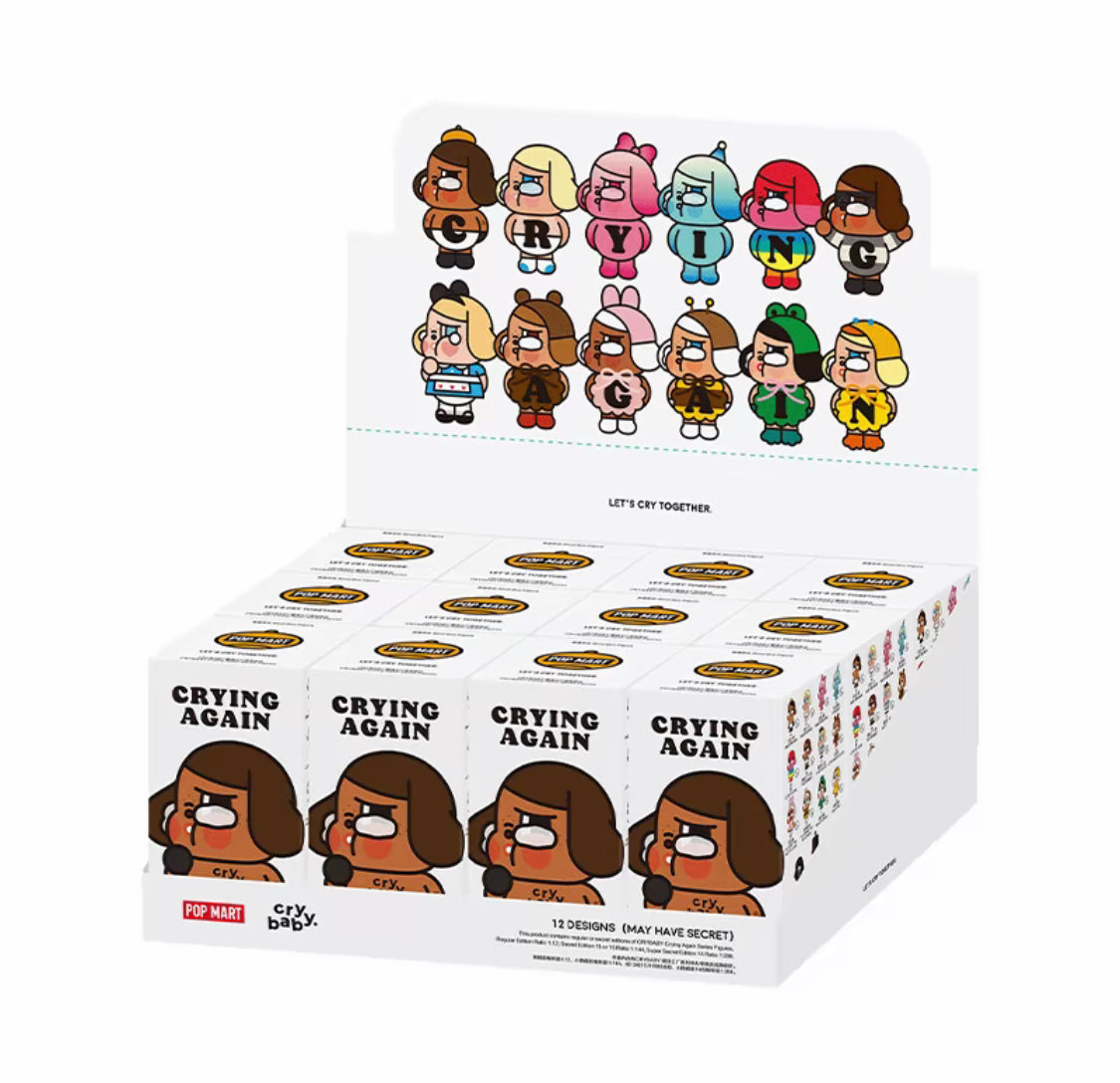 POPMART x Crybaby Crying Again Series Figures Blind Box (Whole Set of 12)