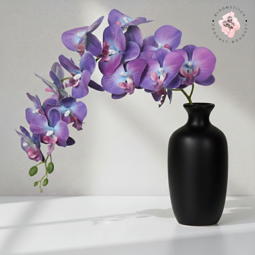 [Vase Excluded, 8 Days Wait] | Faux Moth Orchid Stalks