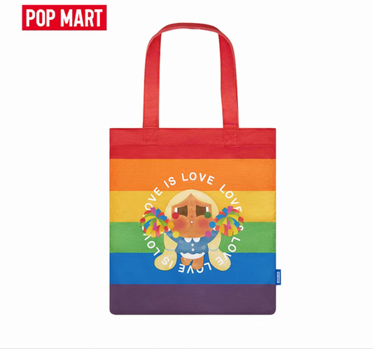 POPMART x Crybaby Cheer Up! Baby Tote Canvas Bag (Rainbow)