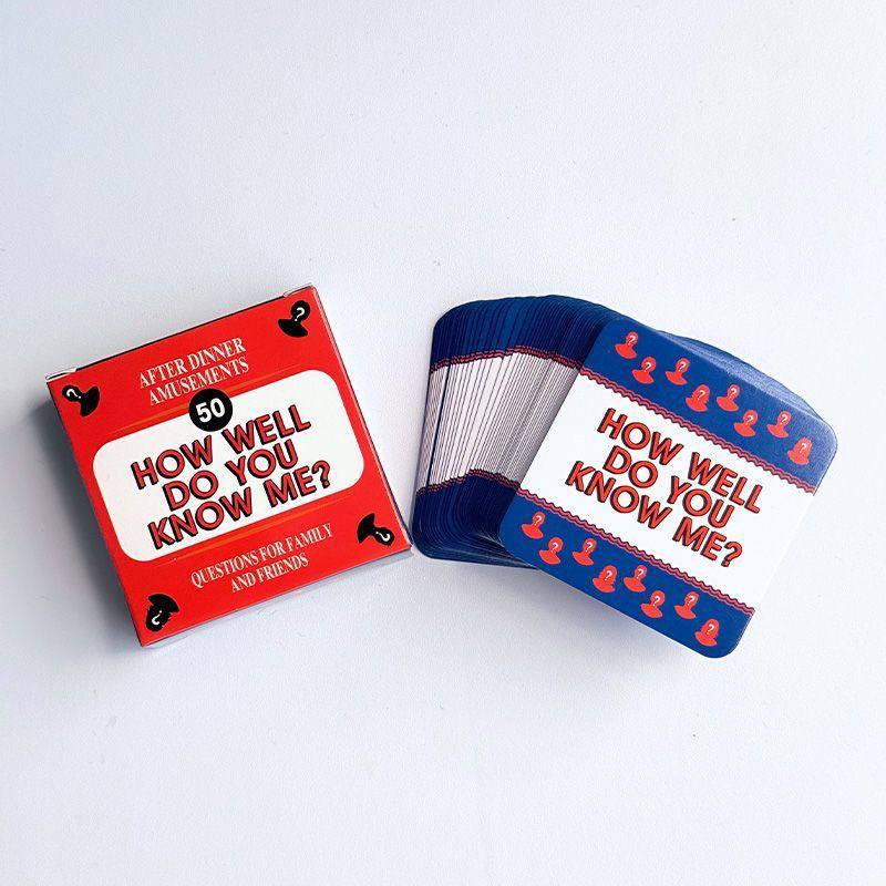 "How Well Do You Know Me?" Playing Cards
