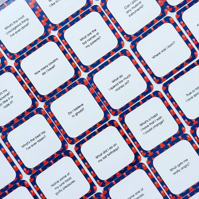 "How Well Do You Know Me?" Playing Cards