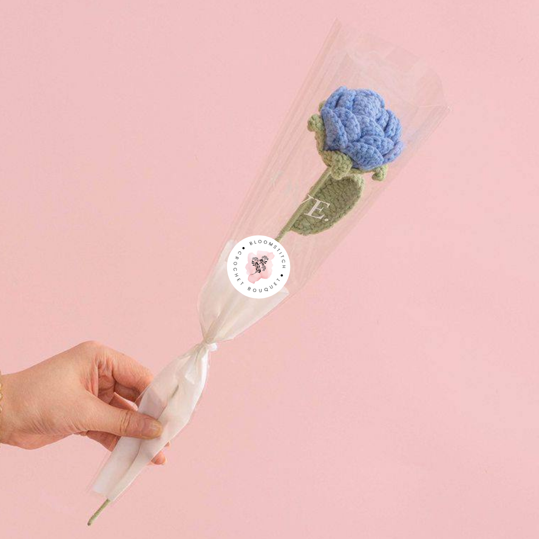 Light Blue Rose, Single Stalk