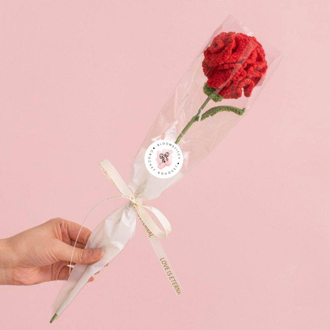 Red Carnation, Single Stalk